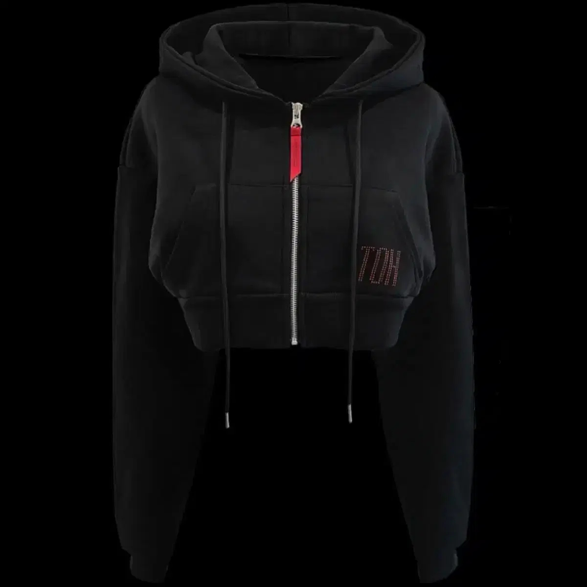 TOH crop hood zip 크롭 후드 집업